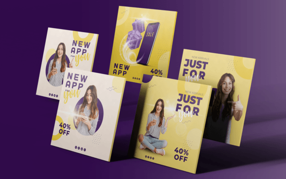 Download Social Media Templates-App-Tech-09-22 - Social media templates Collection