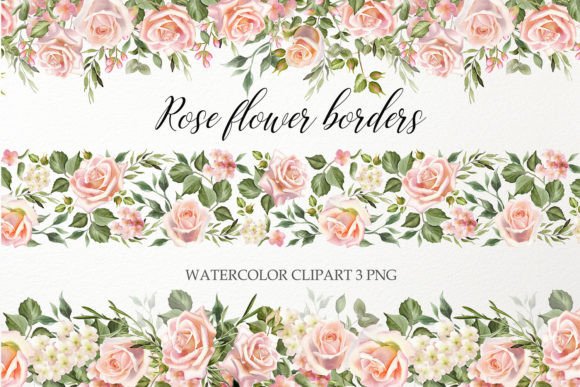 Download Watercolor Floral Seamless Border PNG - Premium Resources
