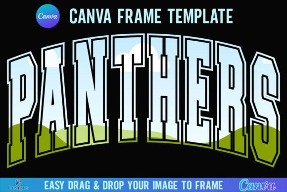 Download Panthers Canva Frame Varsity Team Mascot - Premium Resources